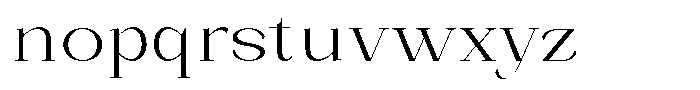 Bleshil Light Semi Expanded L-T Font LOWERCASE