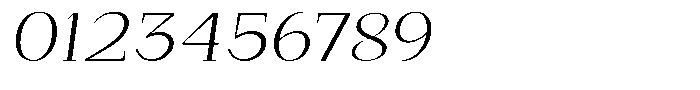 Bleshil Light Semi Expanded Slant L-T Font OTHER CHARS