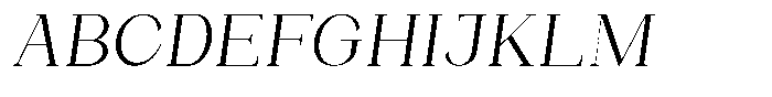 Bleshil Light Slant Font UPPERCASE