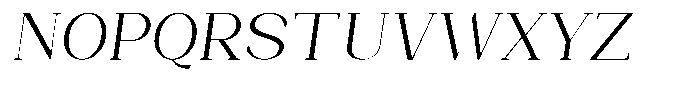 Bleshil Light Slant Font UPPERCASE
