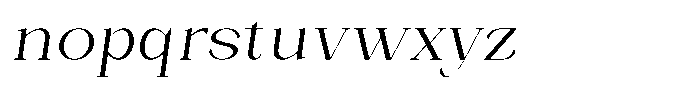 Bleshil Light Slant Font LOWERCASE