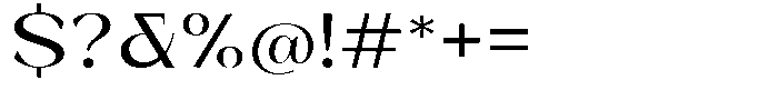 Bleshil Medium Expanded L-T Font OTHER CHARS