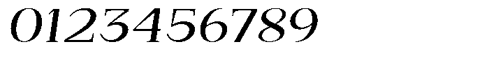 Bleshil Medium Expanded Slant L-T Font OTHER CHARS