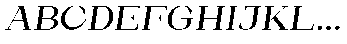 Bleshil Medium Expanded Slant L-T Font