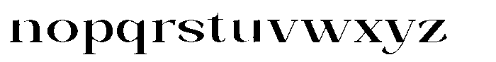 Bleshil Medium Expanded Font LOWERCASE