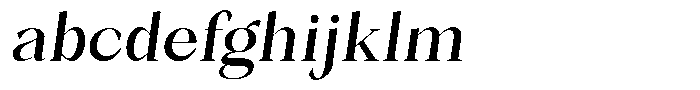 Bleshil Medium Semi Condensed Slant L-T FONT