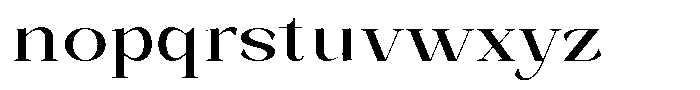 Bleshil Medium Semi Expanded L-T Font LOWERCASE