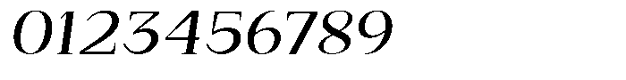 Bleshil Medium Semi Expanded Slant L-T Font OTHER CHARS