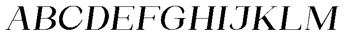 Bleshil Medium Semi Expanded Slant L-T Font