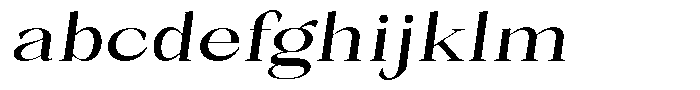 Bleshil Medium Semi Expanded Slant L-T FONT