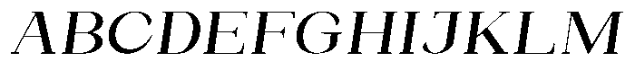 Bleshil Medium Semi Expanded Slant Font UPPERCASE