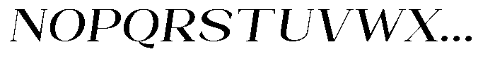Bleshil Medium Semi Expanded Slant Font UPPERCASE