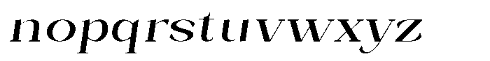 Bleshil Medium Semi Expanded Slant Font LOWERCASE