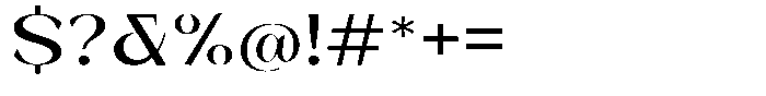 Bleshil Medium Semi Expanded Font OTHER CHARS