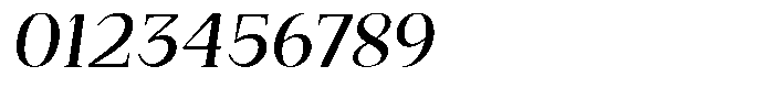 Bleshil Medium Slant L-T Font OTHER CHARS