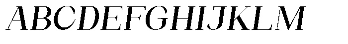 Bleshil Medium Slant L-T Font