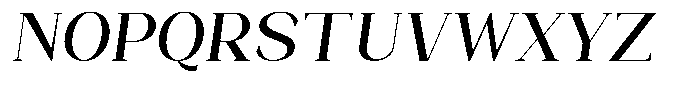 Bleshil Medium Slant L-T Font UPPERCASE