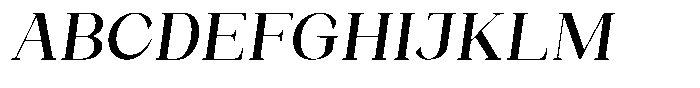 Bleshil Medium Slant Font UPPERCASE