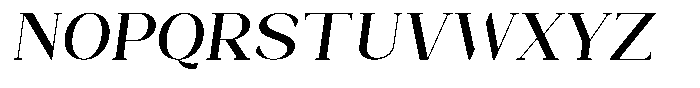Bleshil Medium Slant Font UPPERCASE