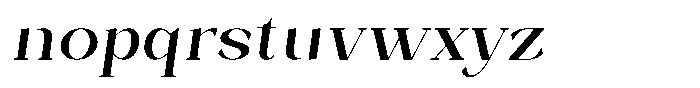 Bleshil Medium Slant Font LOWERCASE