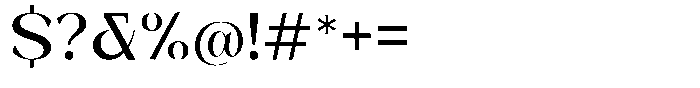 Bleshil Medium Font OTHER CHARS