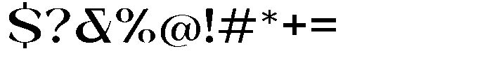 Bleshil Semi Bold Expanded L-T Font OTHER CHARS