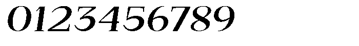 Bleshil Semi Bold Expanded Slant L-T Font OTHER CHARS