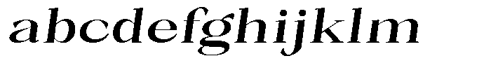 Bleshil Semi Bold Expanded Slant L-T FONT