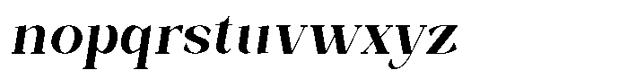 Bleshil Semi Bold Semi Condensed Slant Font LOWERCASE