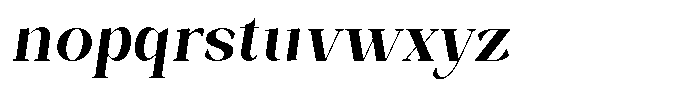 Bleshil Semi Bold Semi Condensed Slt L-T Font LOWERCASE
