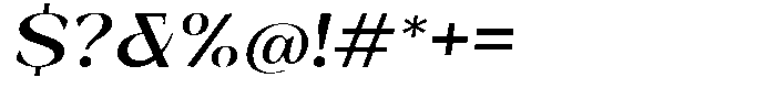 Bleshil Semi Bold Semi Exp Slt L-T Font OTHER CHARS