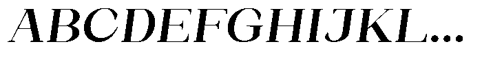 Bleshil Semi Bold Semi Exp Slt L-T Font UPPERCASE