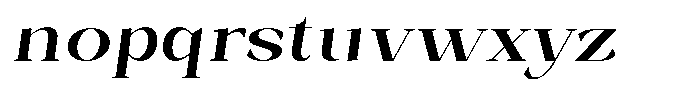 Bleshil Semi Bold Semi Exp Slt L-T Font LOWERCASE