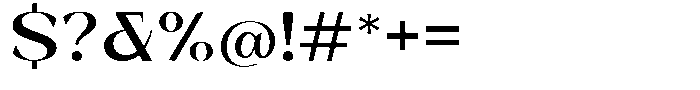 Bleshil Semi Bold Semi Expanded L-T Font OTHER CHARS