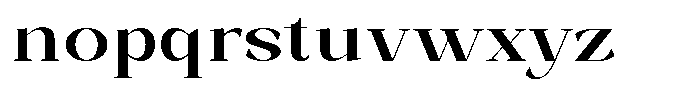 Bleshil Semi Bold Semi Expanded L-T Font LOWERCASE