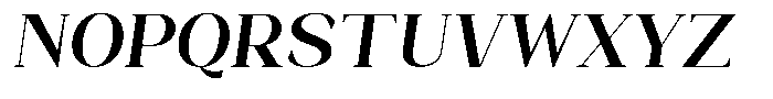 Bleshil Semi Bold Slant L-T Font UPPERCASE