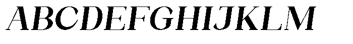 Bleshil Semi Bold Slant Font UPPERCASE