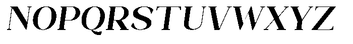 Bleshil Semi Bold Slant Font UPPERCASE