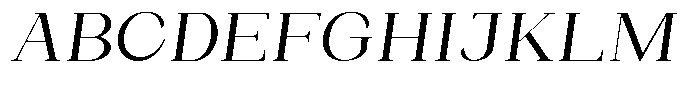 Bleshil Semi Expanded Slant L-T Font
