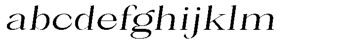 Bleshil Semi Expanded Slant L-T FONT