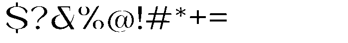 Bleshil Semi Expanded Font OTHER CHARS