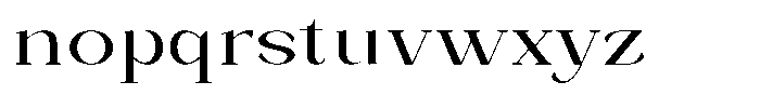 Bleshil Semi Expanded Font LOWERCASE