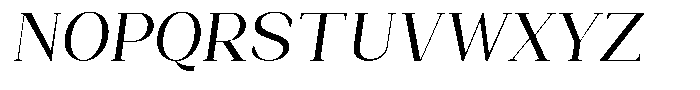 Bleshil Slant L-T Font UPPERCASE