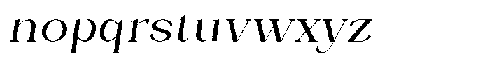Bleshil Slant Font LOWERCASE
