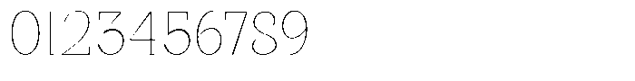 Bleshil Thin Condensed L-T Font OTHER CHARS