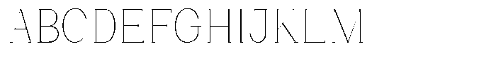 Bleshil Thin Condensed L-T Font
