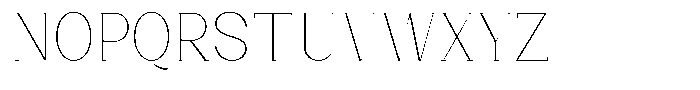 Bleshil Thin Condensed L-T Font UPPERCASE