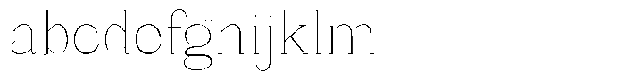 Bleshil Thin Condensed L-T FONT