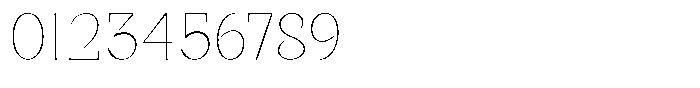Bleshil Thin Condensed Font OTHER CHARS