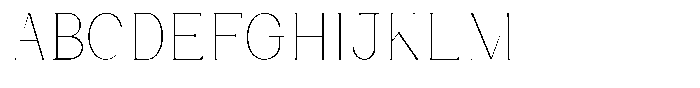 Bleshil Thin Condensed Font UPPERCASE
